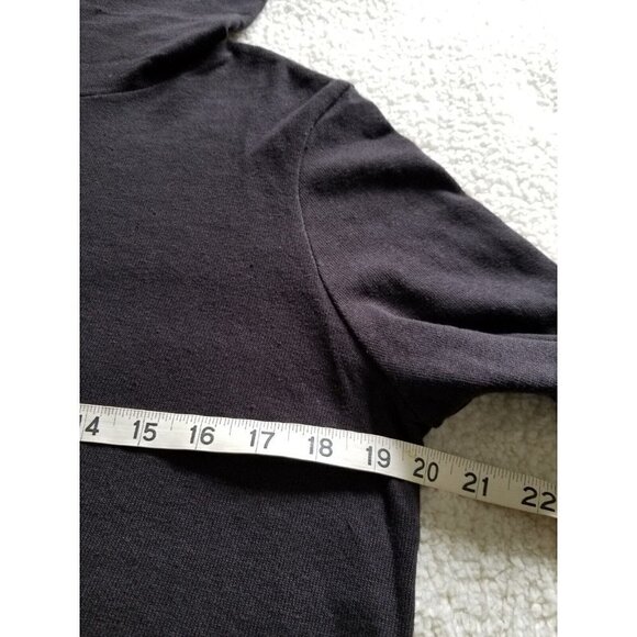 Lanston Women's Black Turtleneck Long Sleeve Top Sweater  W/Thumbholes Size L - Picture 9 of 12